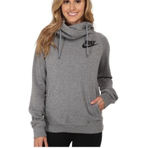 nike rally funnel neck pullover